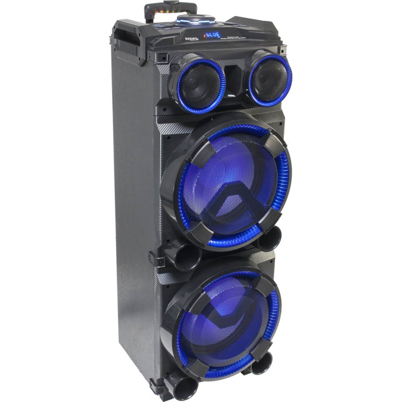 Ibiza STANDUP-DJ-MKII Stand-alone, LED-Illuminated Active Speaker Enclosure 2 x 12