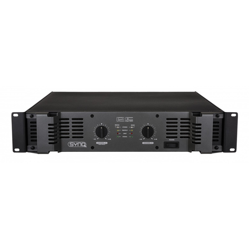 Synq PE-900 Power amplifier, class H, 2x 450Wrms / 4 ohm Power amplifier, class H, 2x 450Wrms / 4 ohm