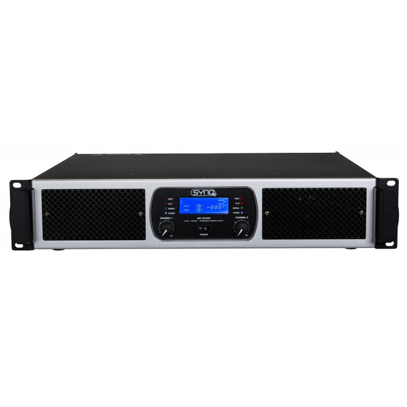 Synq SE-3000 Professional audio amplifier 2 x 1500 W RMS @ 4 ohm Professional audio amplifier 2 x 1500 W RMS @ 4 ohm