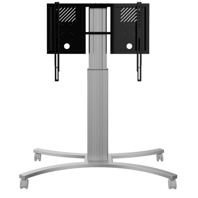 Celexon 1000013105 Expert Electrically height adjustable display trolley - 50cm- silver - load up to 140 kg Expert Electrically height adjustable display trolley - 50cm- silver - load up to 140 kg