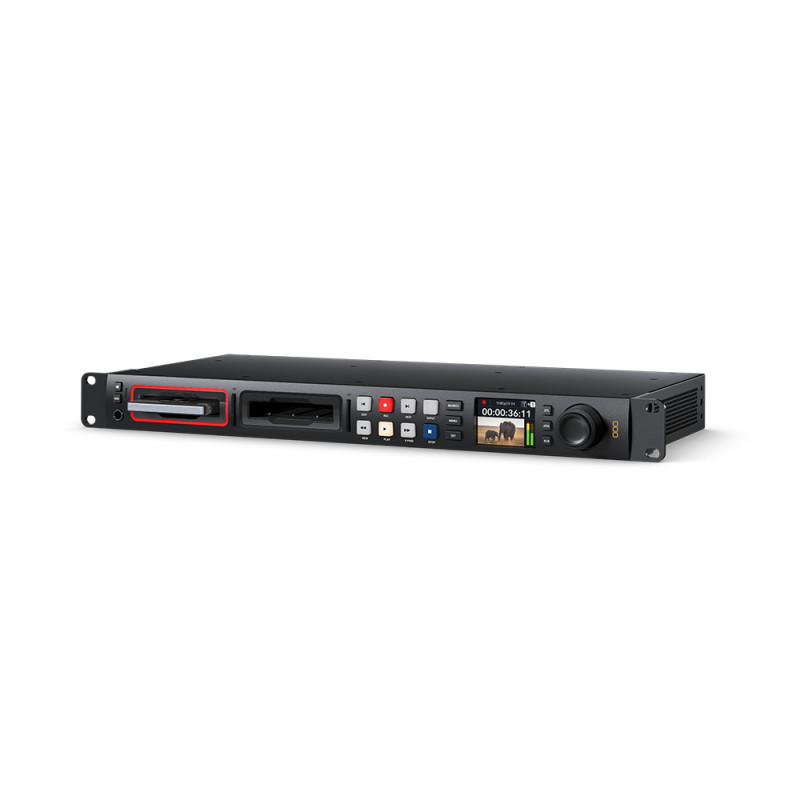 Blackmagic Design HyperDeck Studio HD Pro ProRes, H.264 or DNxHD mini recorder onto 2 SD/UHS-II cards or 2 SSD up to FullHD incl. transport control and audio monitoring ProRes, H.264 or DNxHD mini recorder onto 2 SD/UHS-II cards or 2 SSD up to FullHD incl. transport control and audio monitoring