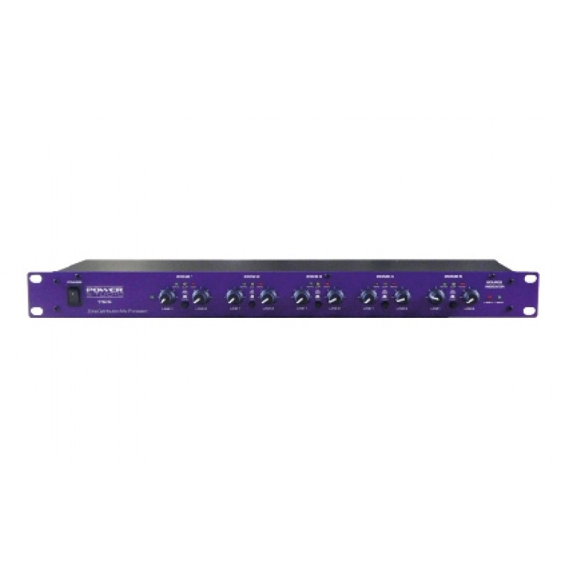 Power Studio ZS 5 5 Zone-mixer for fixed installation in multi-room places 5 Zone-mixer for fixed installation in multi-room places