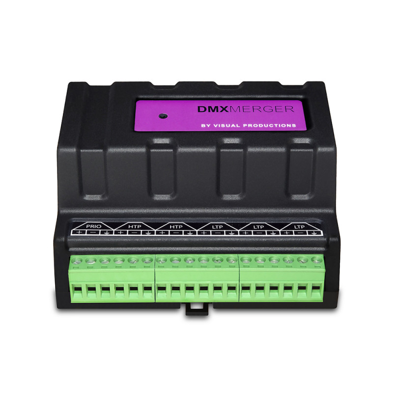 Visual Productions DmxMerger DIN rail mounted DMX merger DIN rail mounted DMX merger
