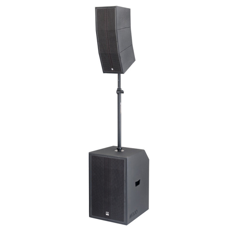 Audiophony MOJOcurveXL 15" active subwoofer and curve array system with mixer and 1 Bluetooth TWS input 15" active subwoofer and curve array system with mixer and 1 Bluetooth TWS input