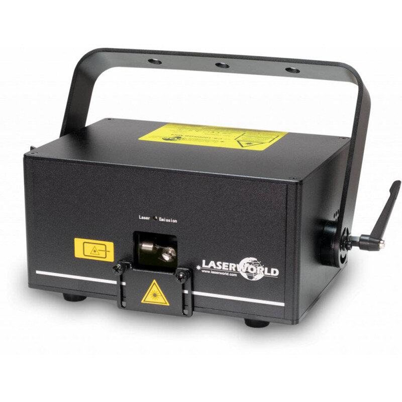 Laserworld CS-1000RGB MK4 Club Series Laser Projector 1000 mW RGB, 200mW/650nm, 70mW/520nm, 530mW/450nm Club Series Laser Projector 1000 mW RGB, 200mW/650nm, 70mW/520nm, 530mW/450nm