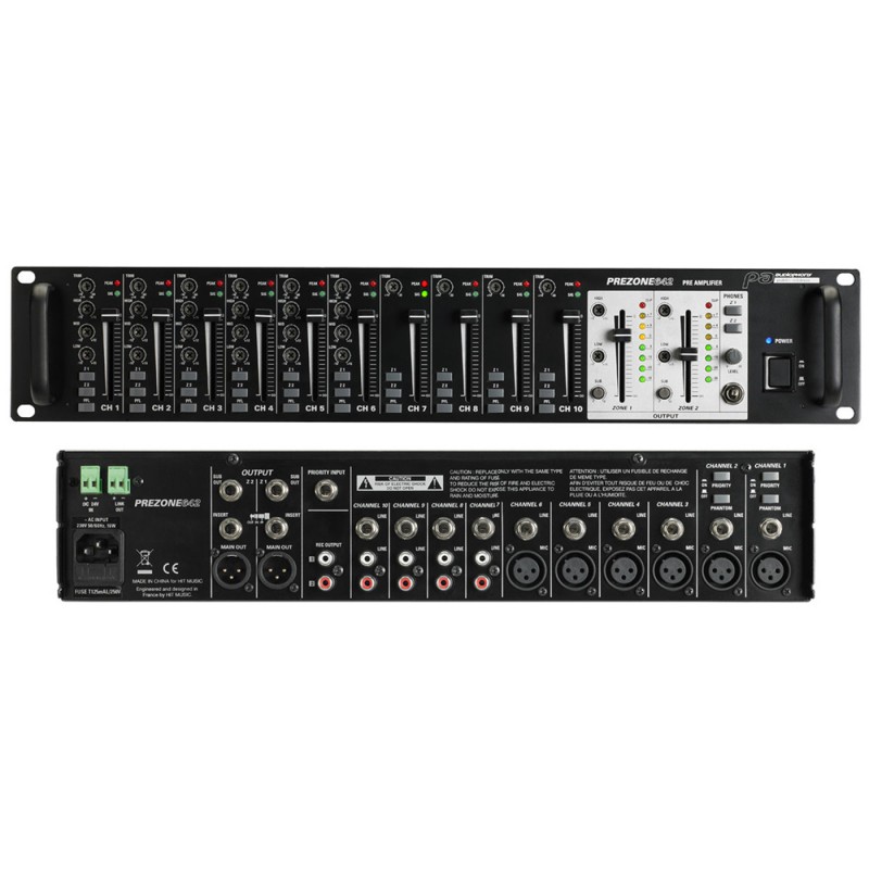 Audiophony PREZONE642 10-channel and 2-zone preamplifier 10-channel and 2-zone preamplifier