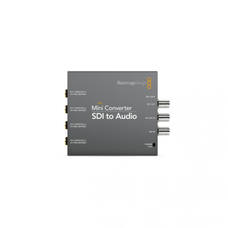 Blackmagic Design Mini Converter - SDI to Audio SDI audio de- embedder to 8ch AES/EBU or 4ch analog audio SDI audio de- embedder to 8ch AES/EBU or 4ch analog audio